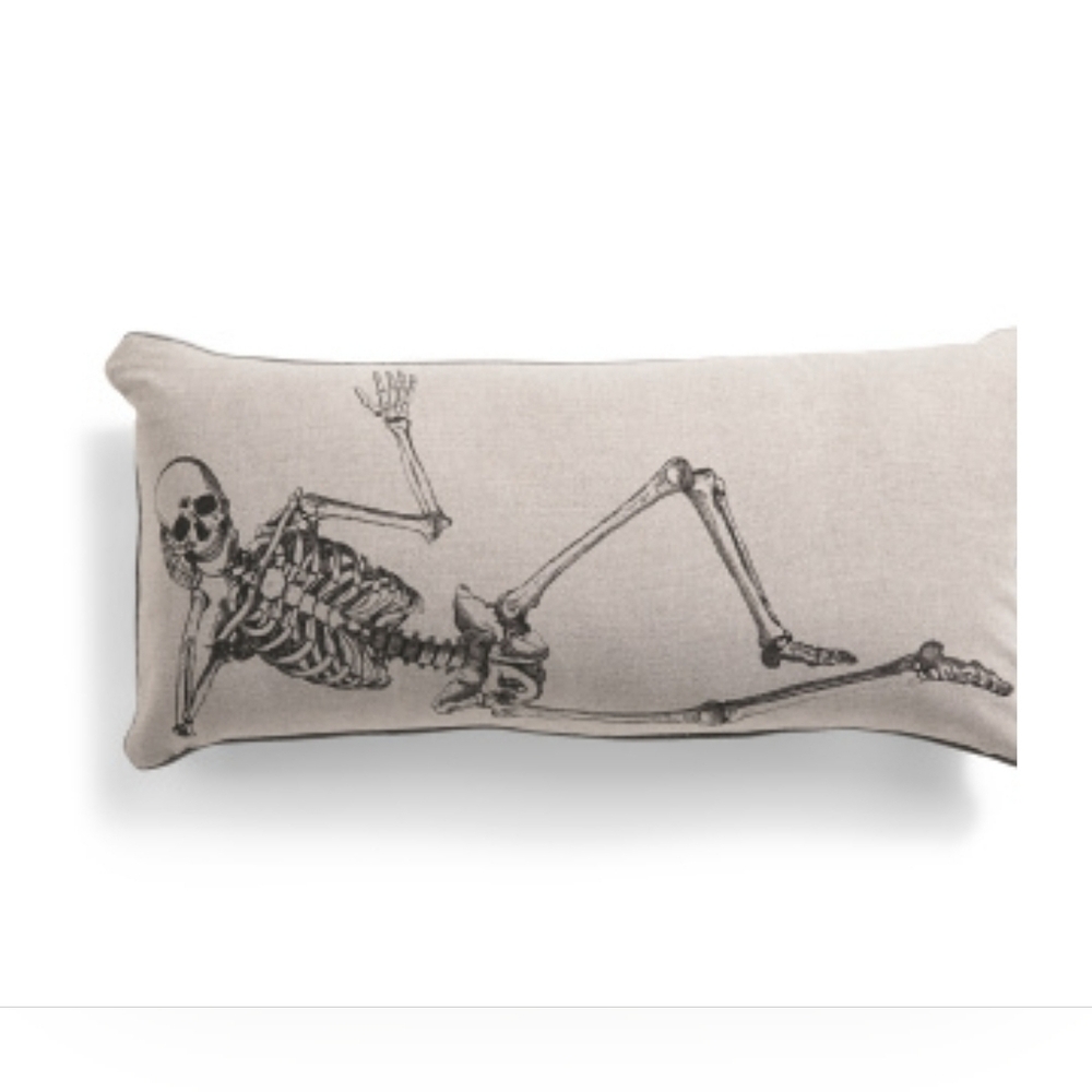 Skeleton pillow
